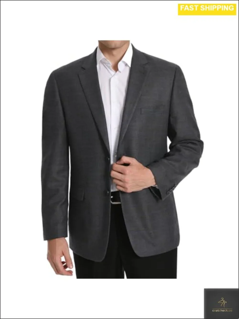 Classic Fit Stretch 2-Button Houndstooth Sport Coat Blazer